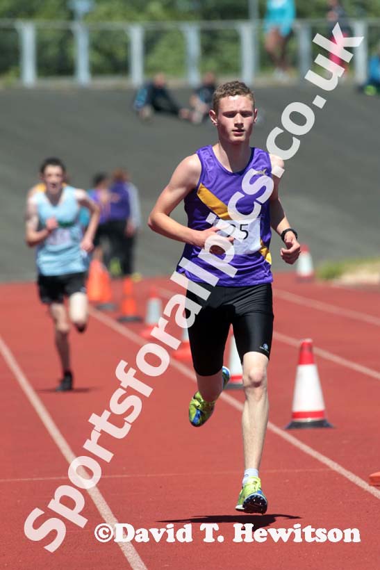 3000 metres at the Annual Inter-Counties Schools, Cleveland v Cumbria v Durham v Northumberland at Claireville Stadium, Middlesbrough